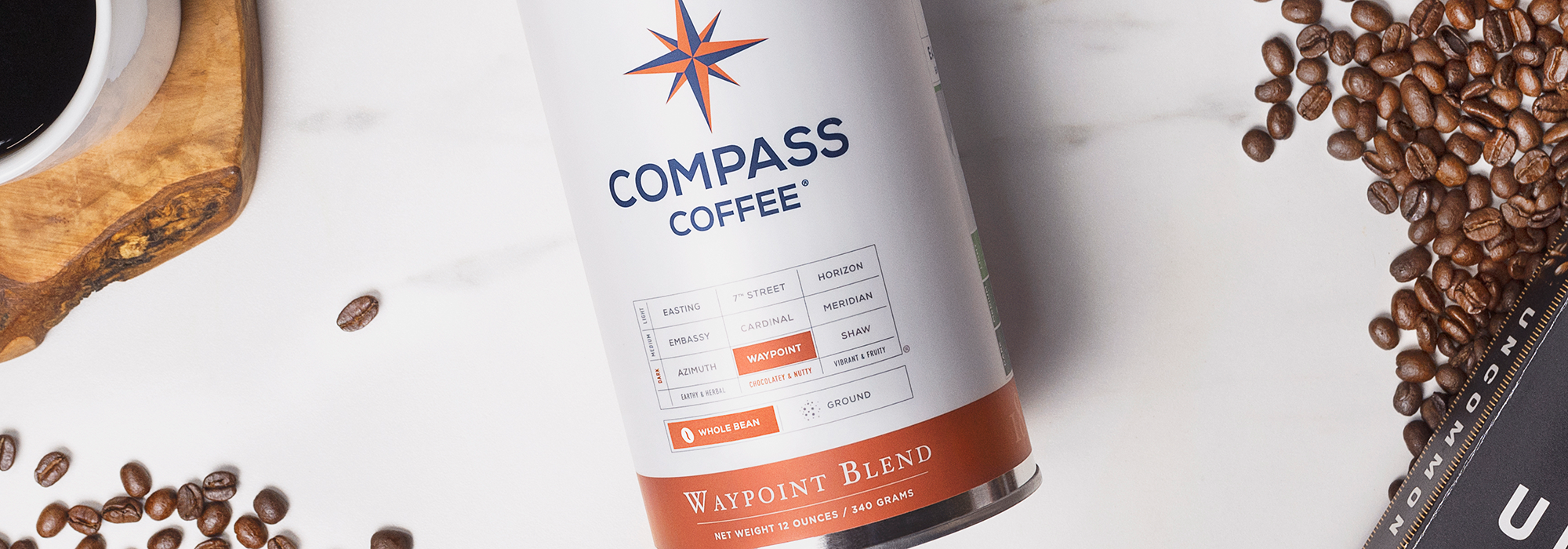 Compass Coffee Dark Roast Coffee Beans