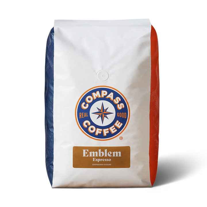 Compass Coffee 5lb Bag Emblem