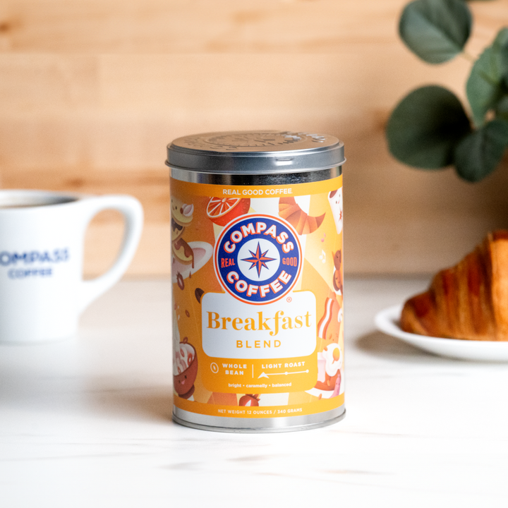Compass Coffee Breakfast Blend 12oz Tin