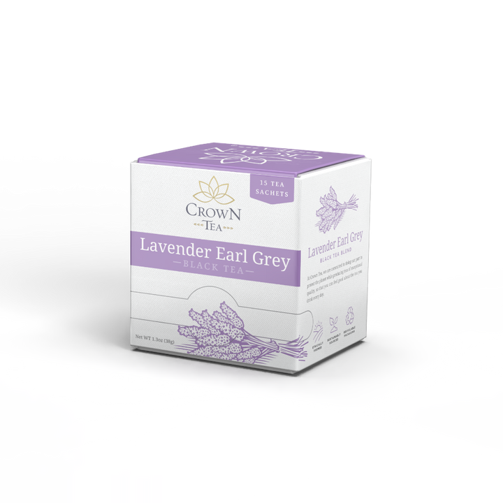 Lavender Earl Grey Crown Tea 15ct Box