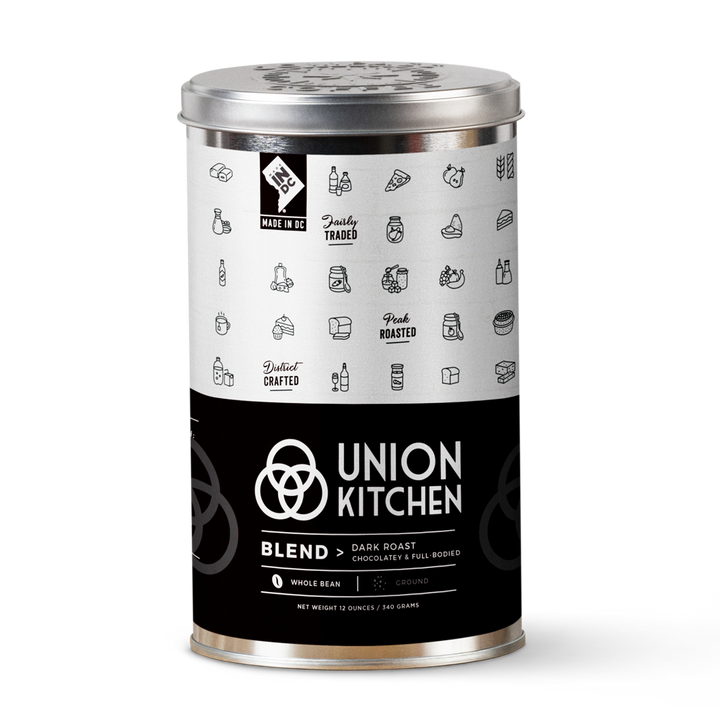 Compass Coffee Union Kitchen Dark Roast Whole Bean Tin