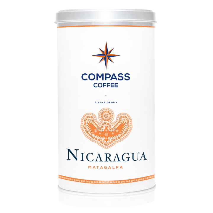 nicaragua matagalpa single origin coffee beans blend 12oz tin