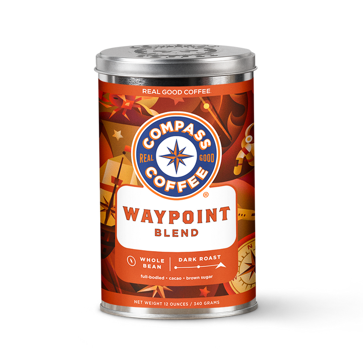 Waypoint whole bean 12oz tin dark roast